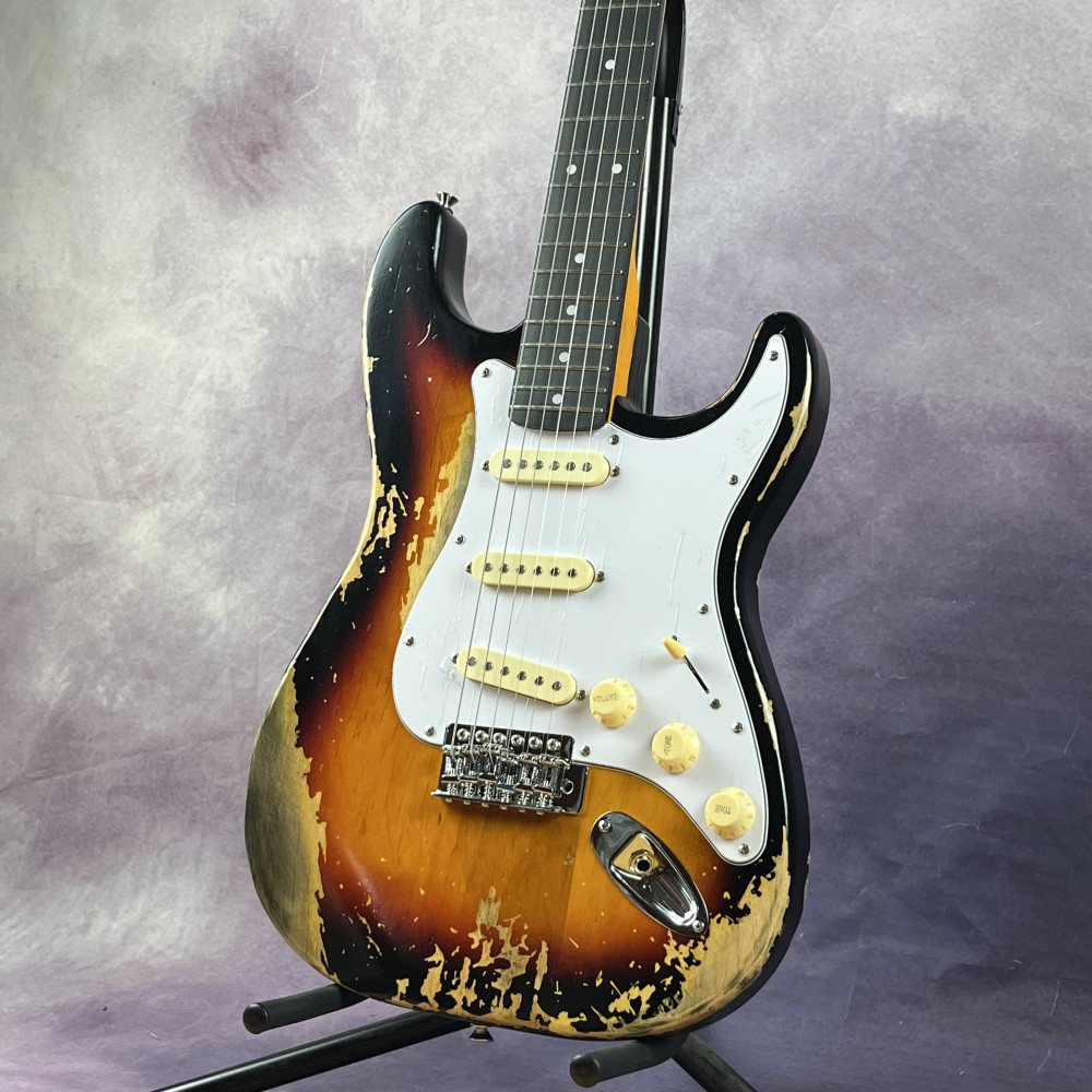 Handed relics aged Sunburst Electric Guitar 21 frets USA in stock Free shipping