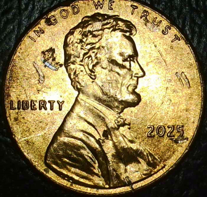 2025 P Lincoln ERROR? DAMAGE? ALREADY A ROAD COIN? [A167]