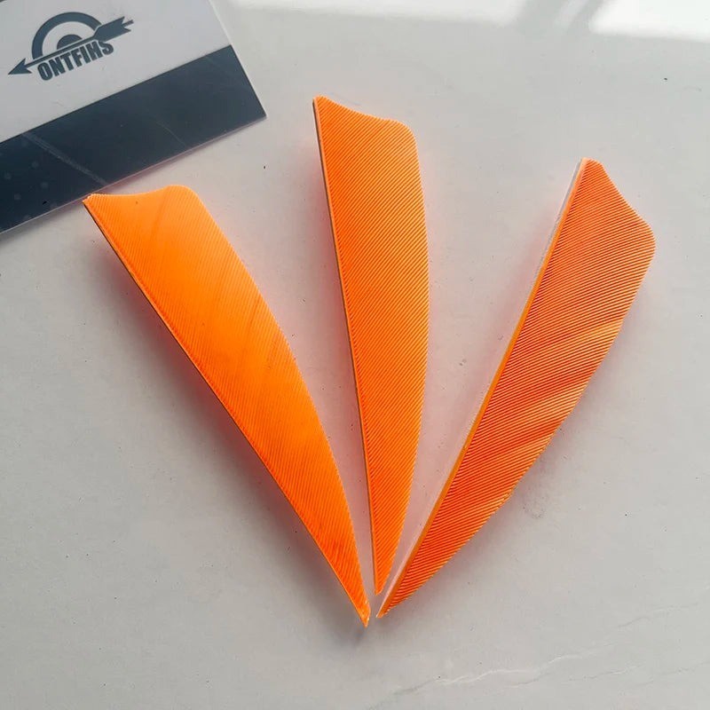 50pcs 3" 4" 5" Light Orange   Fletches Real Feathers Accessories