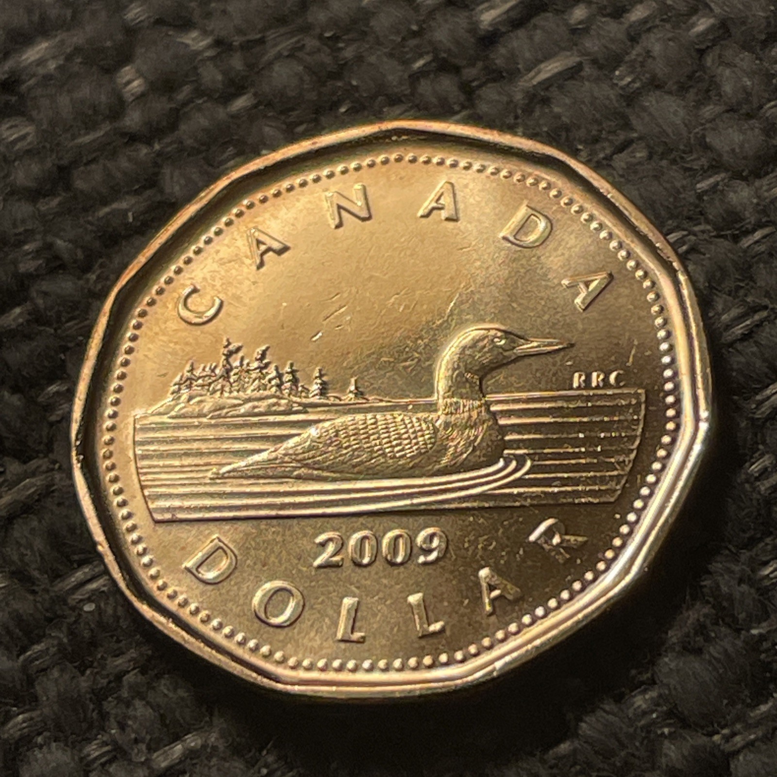 2009 Canadian One Dollar Loon "Loonie”. BU.