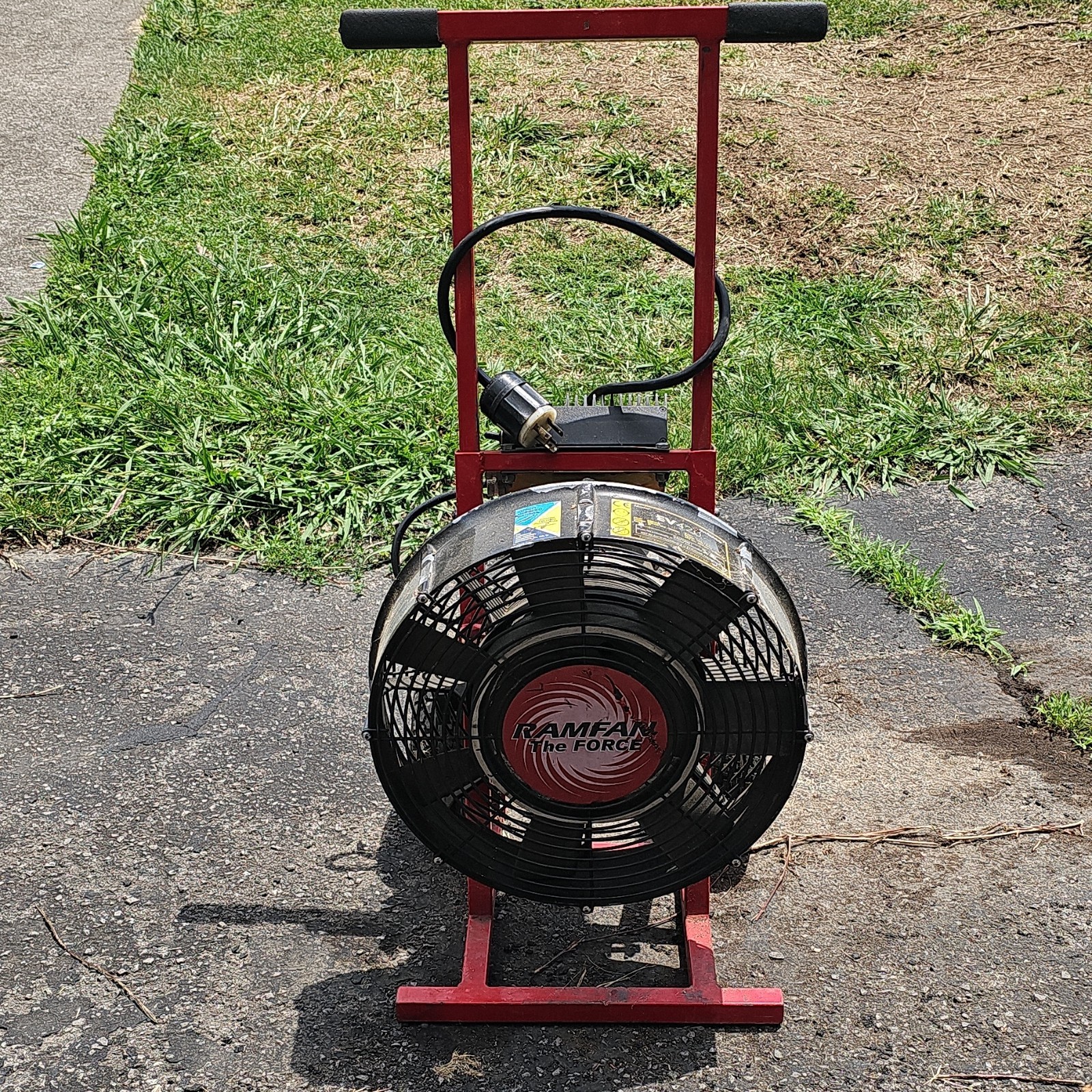 Ramfan EV420 TurboVentilator 16in Axial Exhaust Fan 8870 CFM 200-240V Wheels