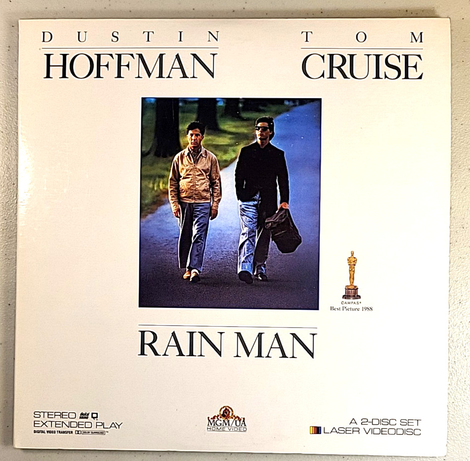 Rain Man (Laserdisc) *2 Laserdiscs LIKE NEW* Tom Cruise, Dustin Hoffman
