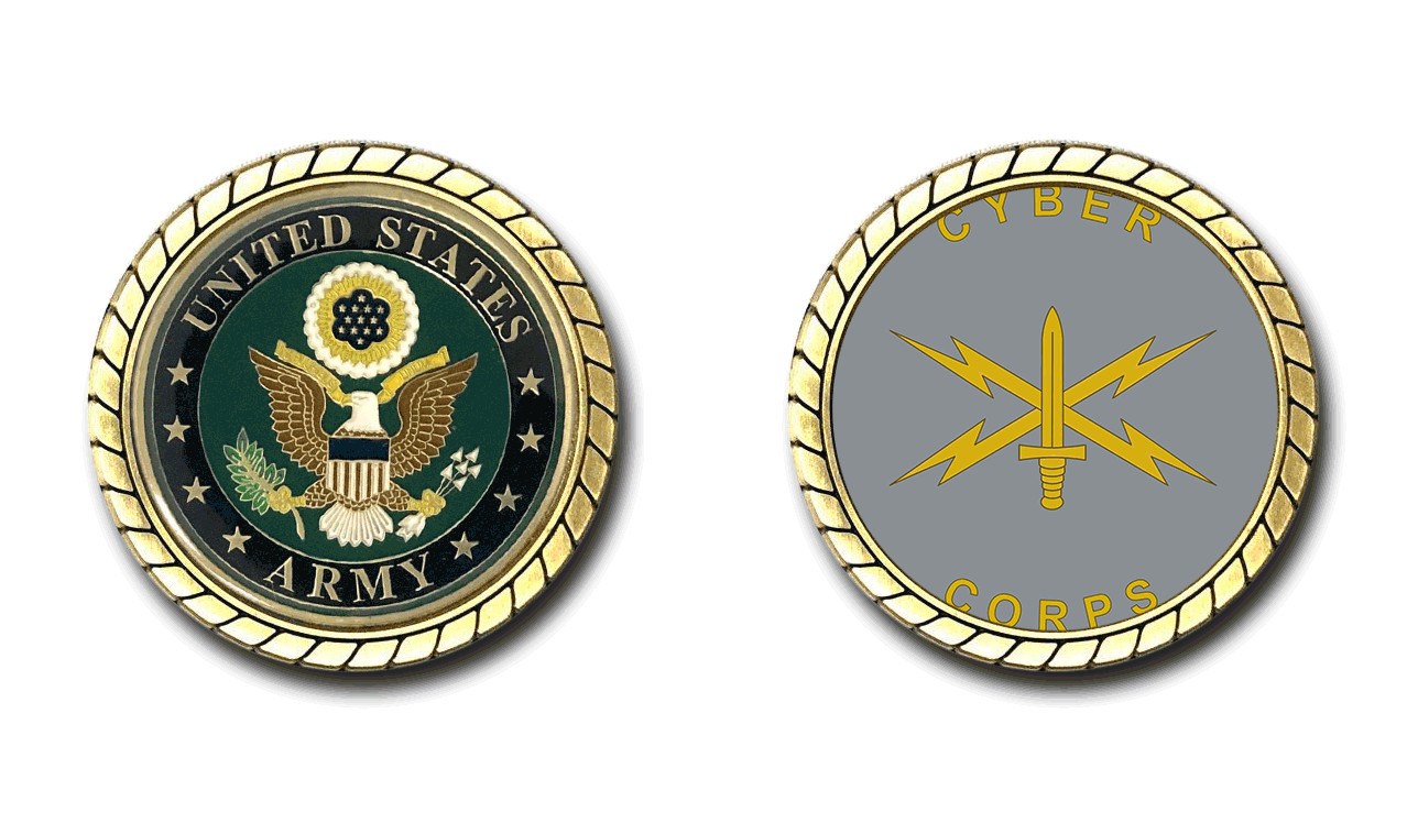 US Army Cyber Corps Challenge Coin Officially Licensed