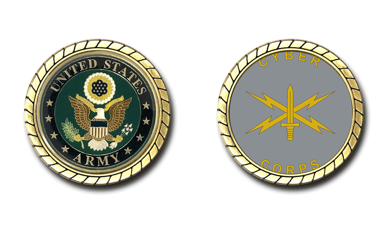 US Army Cyber Corps Challenge Coin Officially Licensed