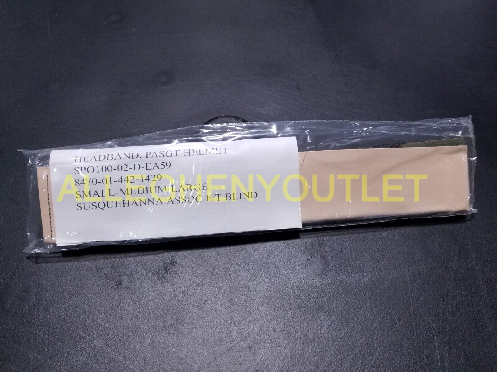 NEW SM MED to LARGE Leather Sweatband US Military PASGT Helmet Liner Genuine GI
