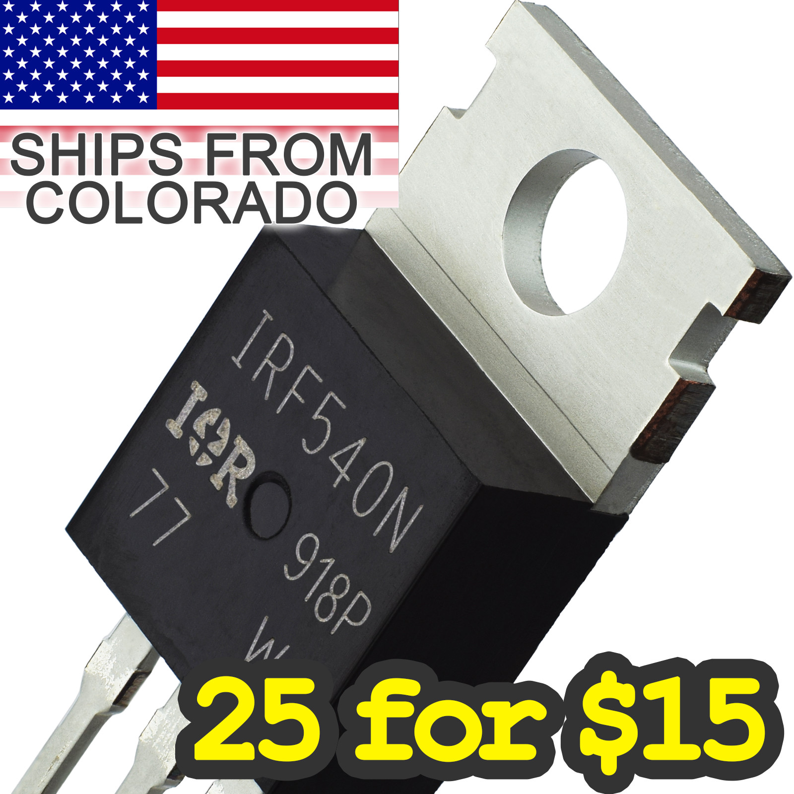 MOSFET - IRF540N 100V 33A - Transistor for Arduino Pi TT