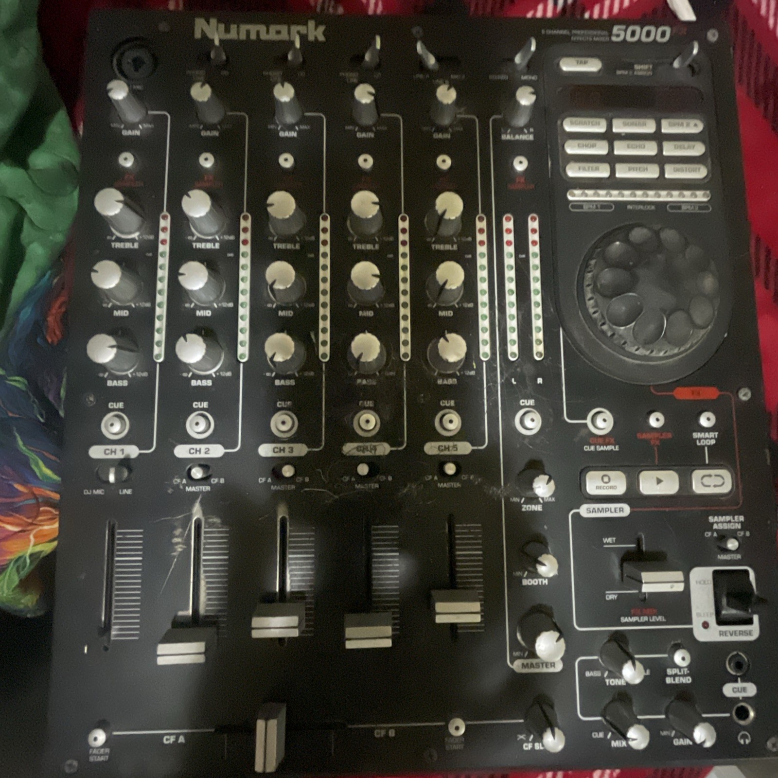 Numark 5000 Fx Dj Mixer No Power Cord