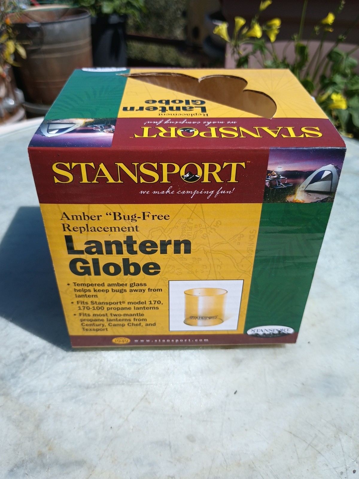 Stansport Amber Lantern Globe For Item #170 Pn 167-63
