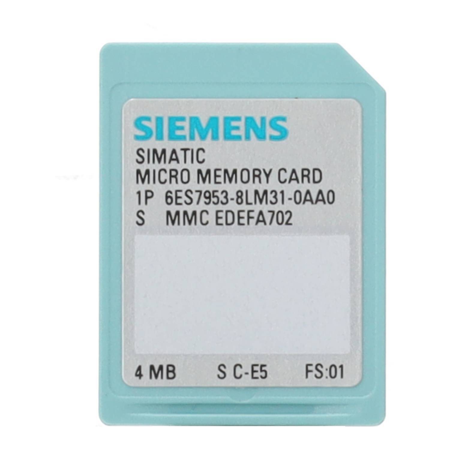 Siemens Simatic S7 Micro Memory Card 4 MByte 6Es7953-8Lm31-0Aa0