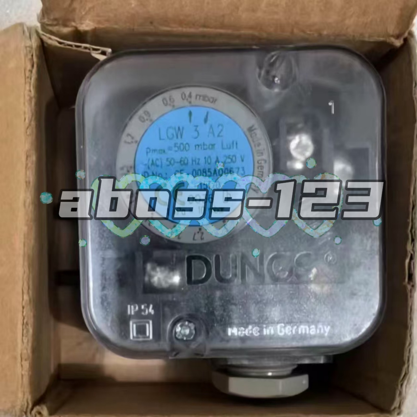 DUNGS LGW3A2 The Gas Pressure Switch#1pcs New In Box