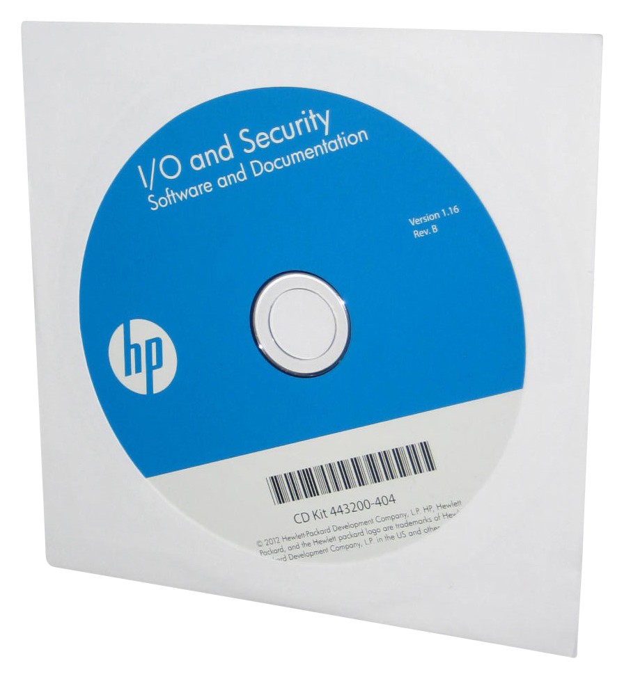HP I/O And Security Software And Documentation CD Kit 443200-404