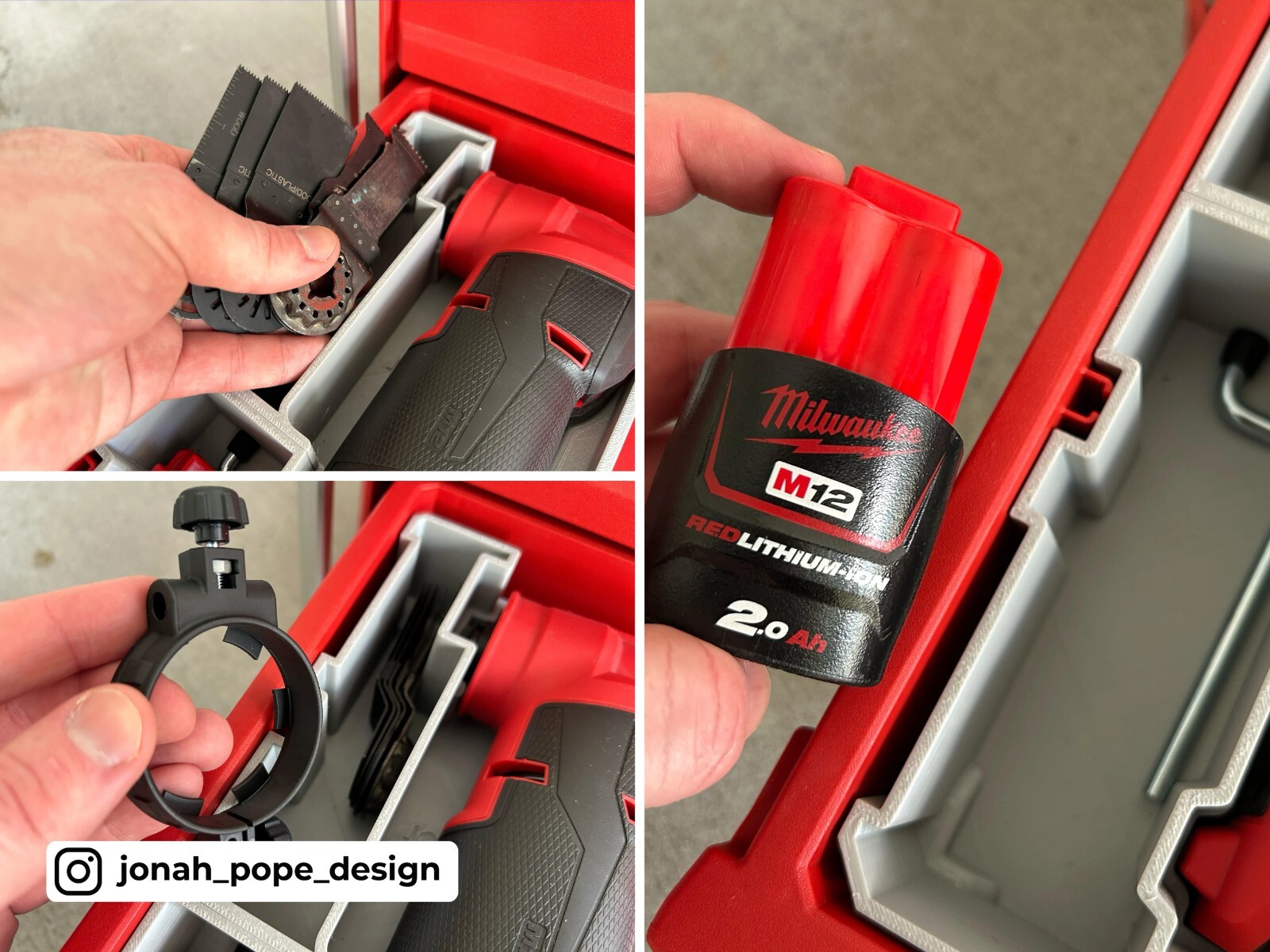 Milwaukee Packout Slimline Insert for M12 Fuel Multi Tool (Insert Only)