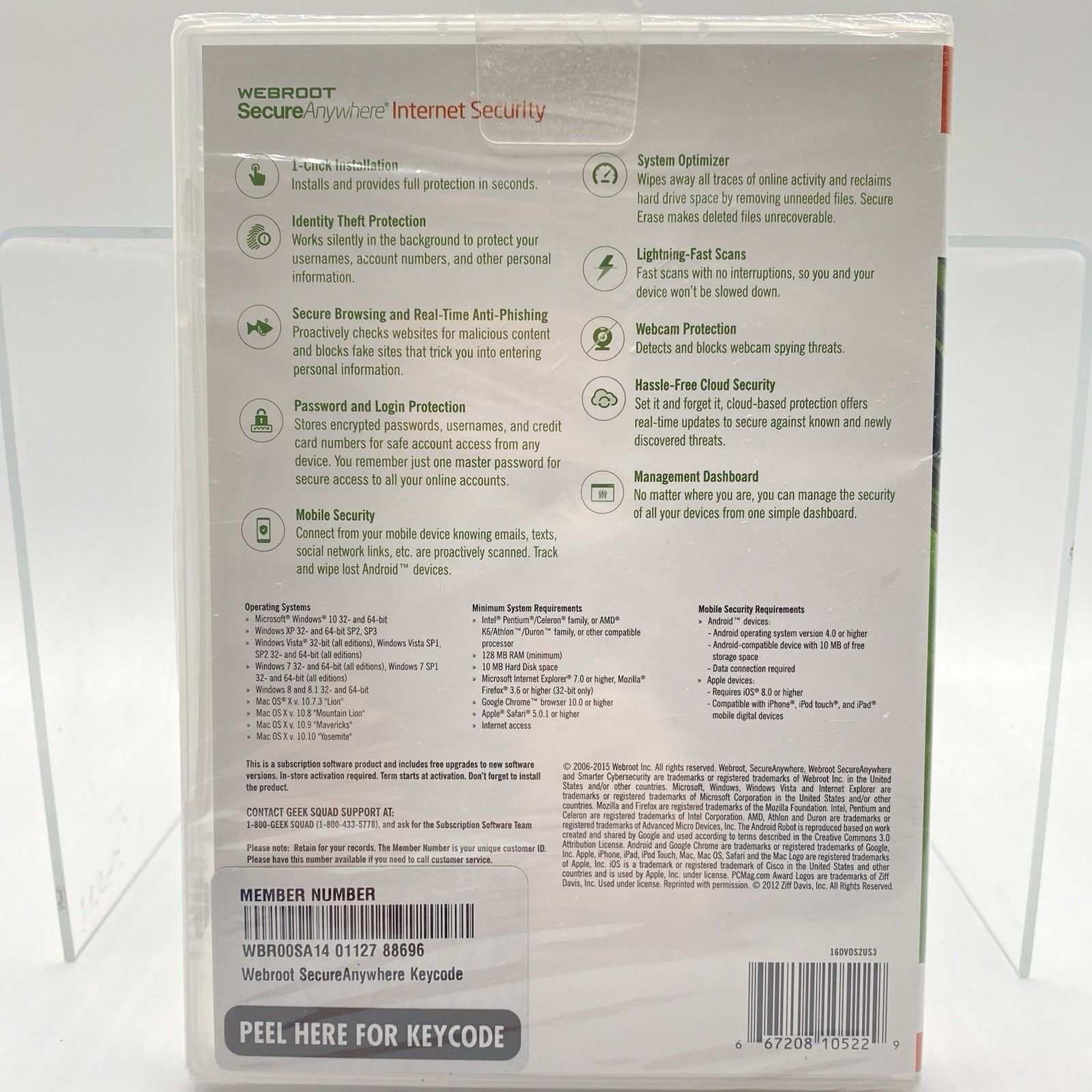 Webroot SecureAnywhere Internet Security 3-Device | NEW Sealed | 2023+ Key Code