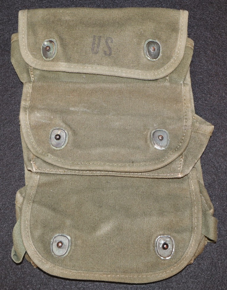 Vietnam War US Army 3 Pocket Grenade Carrier Duck OG 1967 Contract Date, Issued