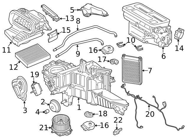 Genuine Ford HVAC Blend Door Actuator FL3Z-19E616-G