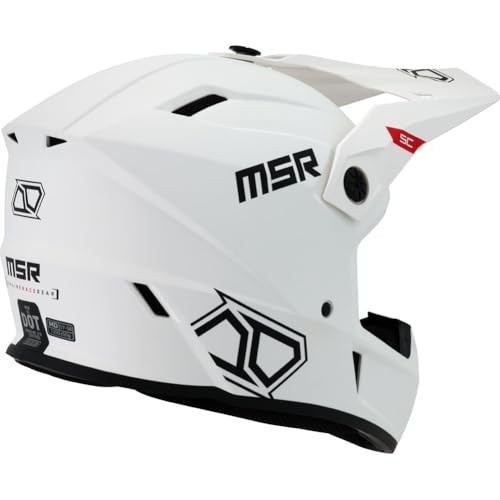 MSR™ SC Range Dirt Bike Motocross Helmet Medium Matte White