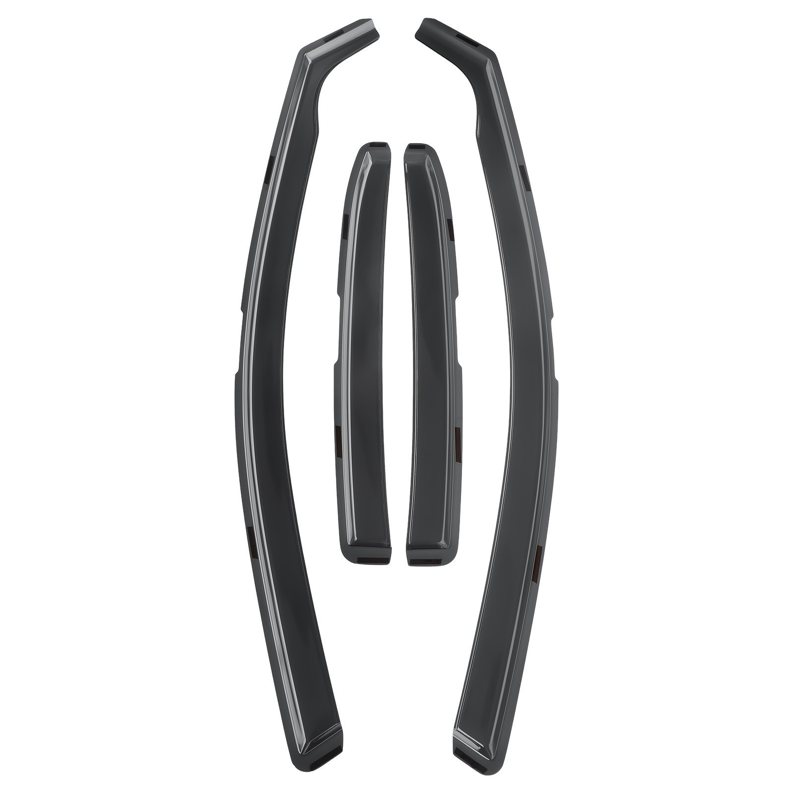 In Channel Rain Guards Vent Visors Shade Smoke for 2018-2024 Toyota In-Channel
