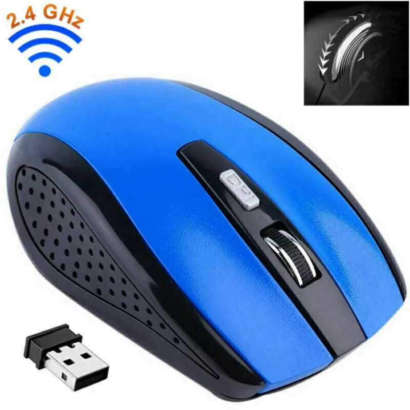 2 Wireless Optical Mouse Mice 2.4GHz USB Receiver For Laptop PC Computer DPI USA