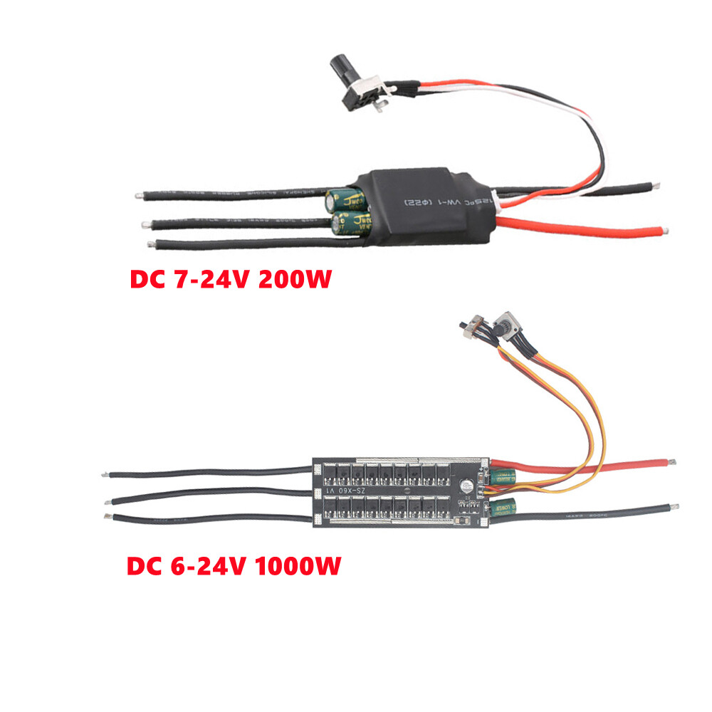 3-phase DC6-24V 1000W 200W DC Brushless Hallless Motor Driver Board BLDC PLC
