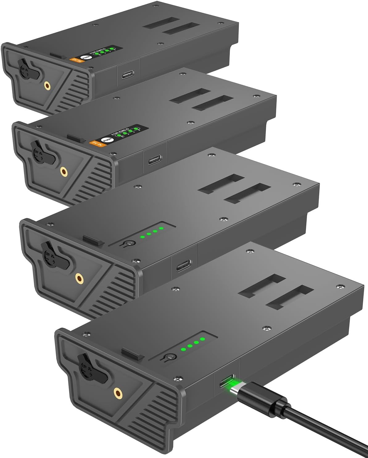 Artman Solar Charging Battery Pack - 4 Pack