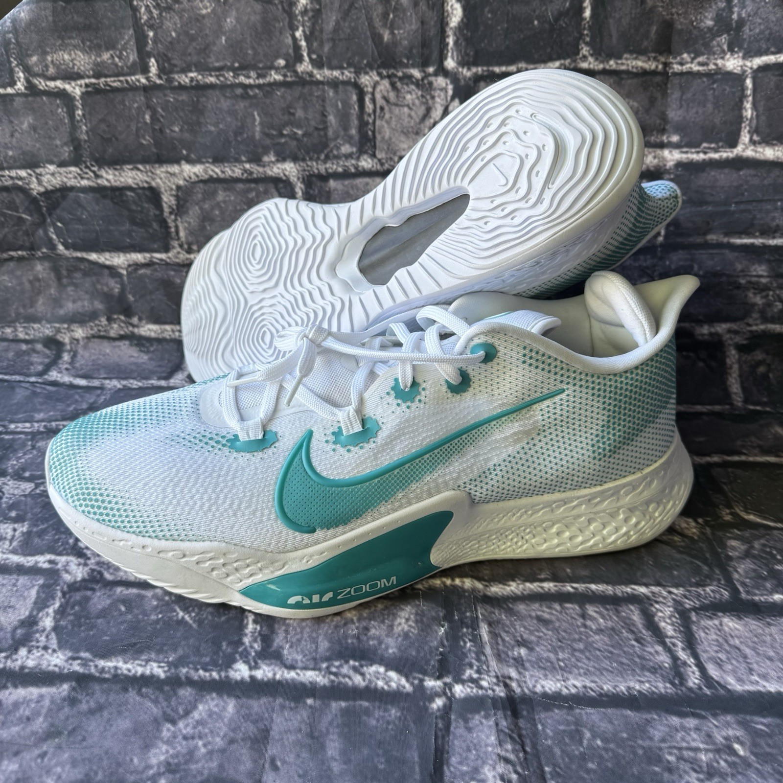 Nike Air Zoom BB NXT TB Promo Men's Shoes Sz 17.5 Turquoise White CK5879-110 NEW