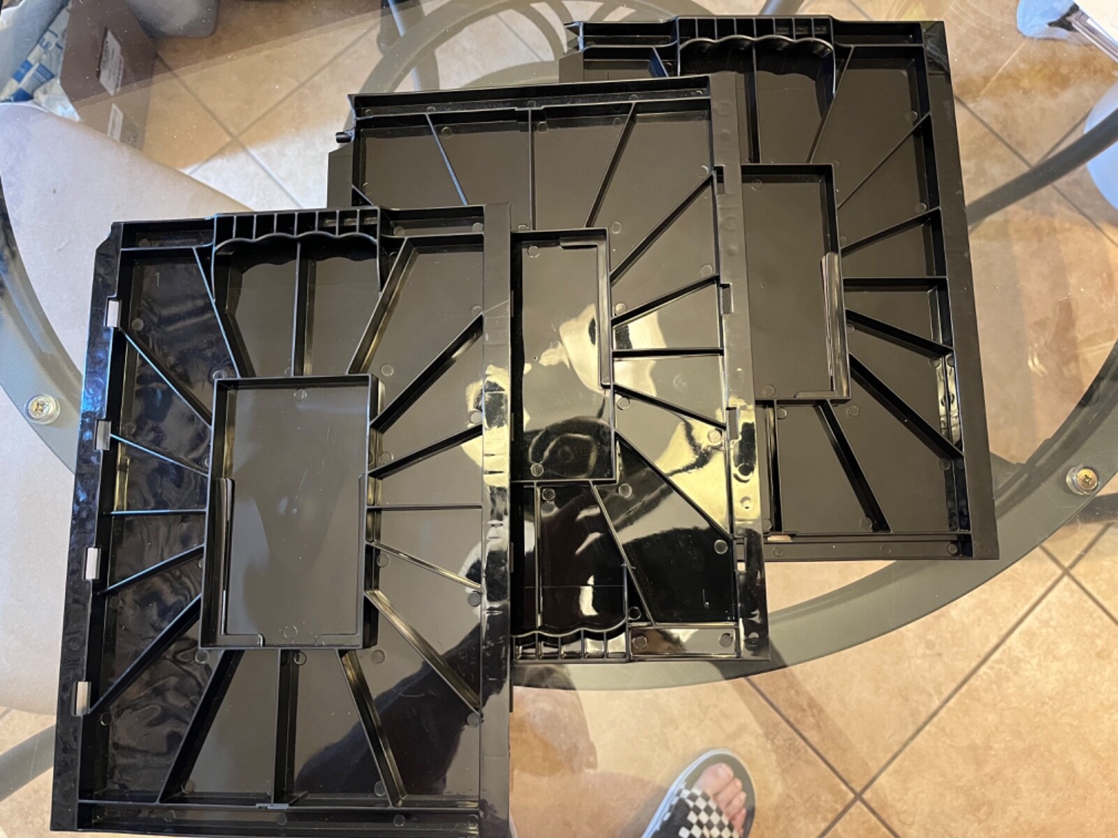 BCW Short Comic Book Bin Replacement Side Piece- Black QTY 1- Minor Chips