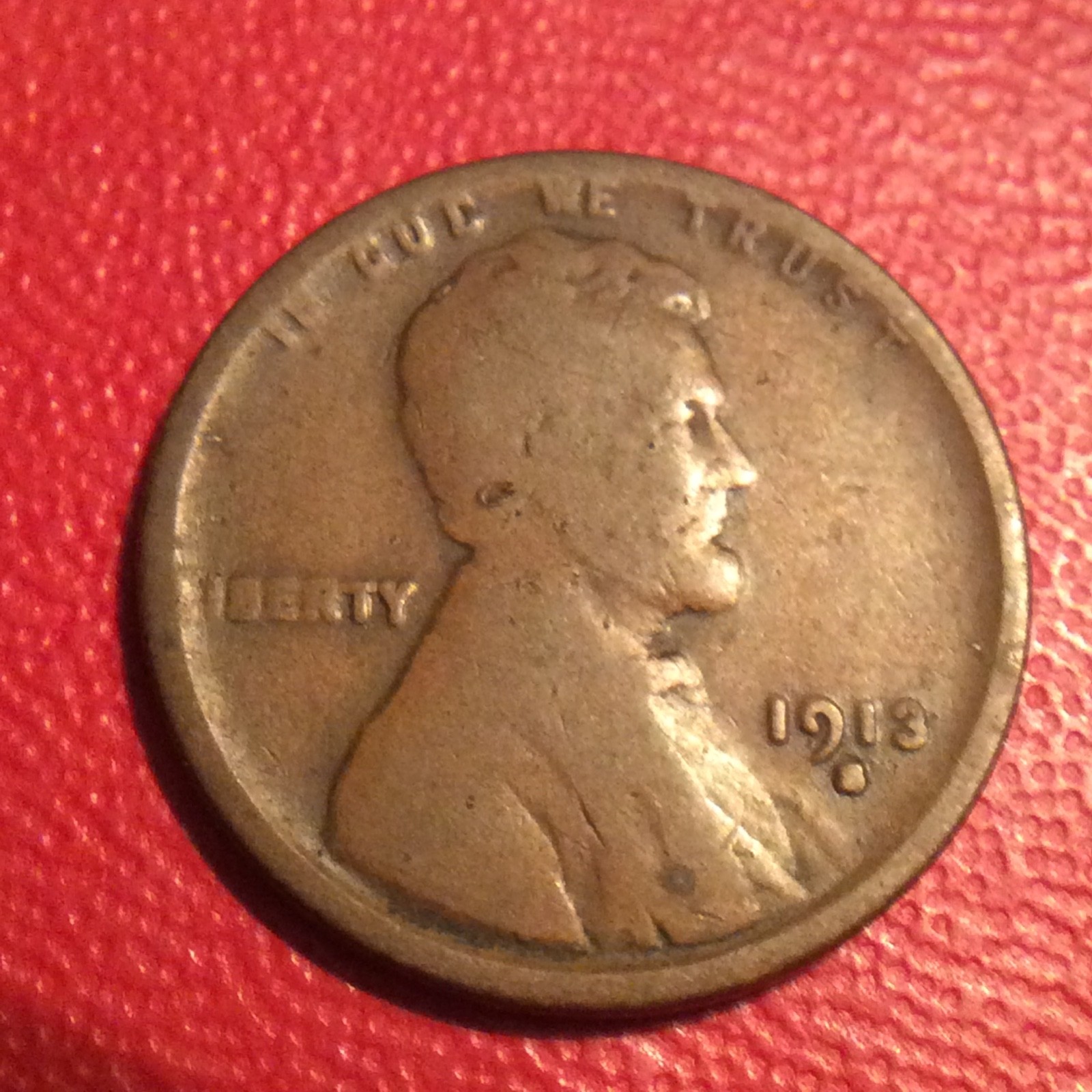 1913-S LINCOLN CENT  I-761 FREE SHIPPING