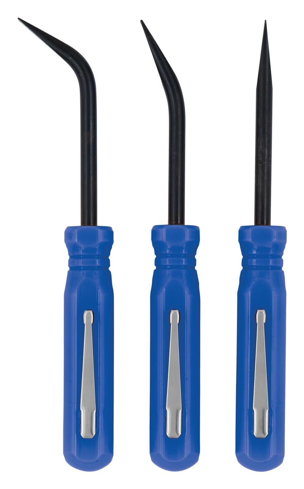 Lang Kastar 853-06-3ST-B 3 Piece 5" Blue Pocket Prybar Set
