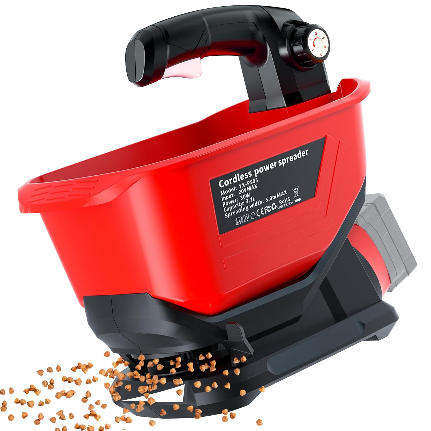 Byutrcfuy Electric Grass Seed Spreader for Milwaukee M18 18V Battery, Handhel...