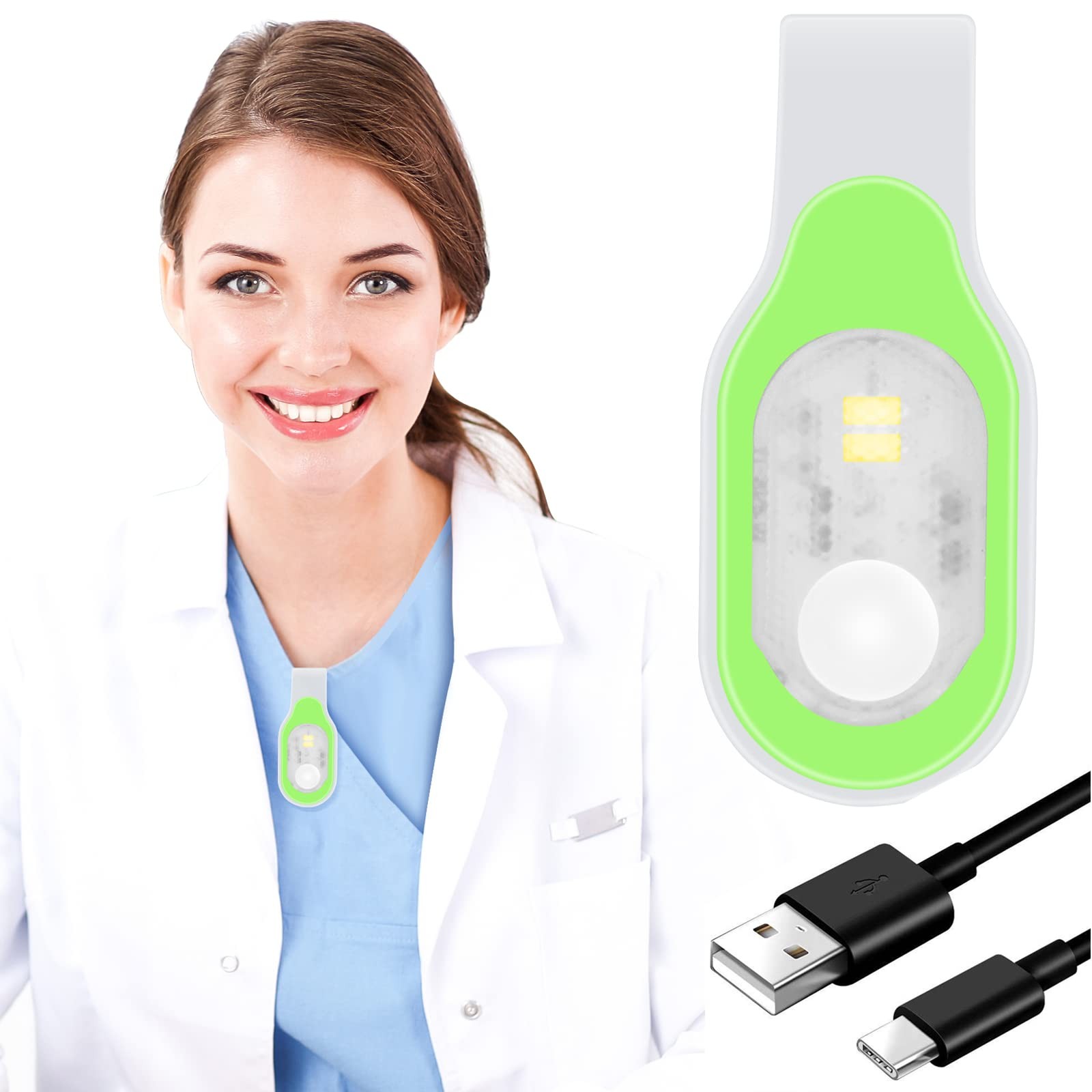 Nursing Night Light Clip on Rechargeable NightShift Nurse Light Hands Free LE...