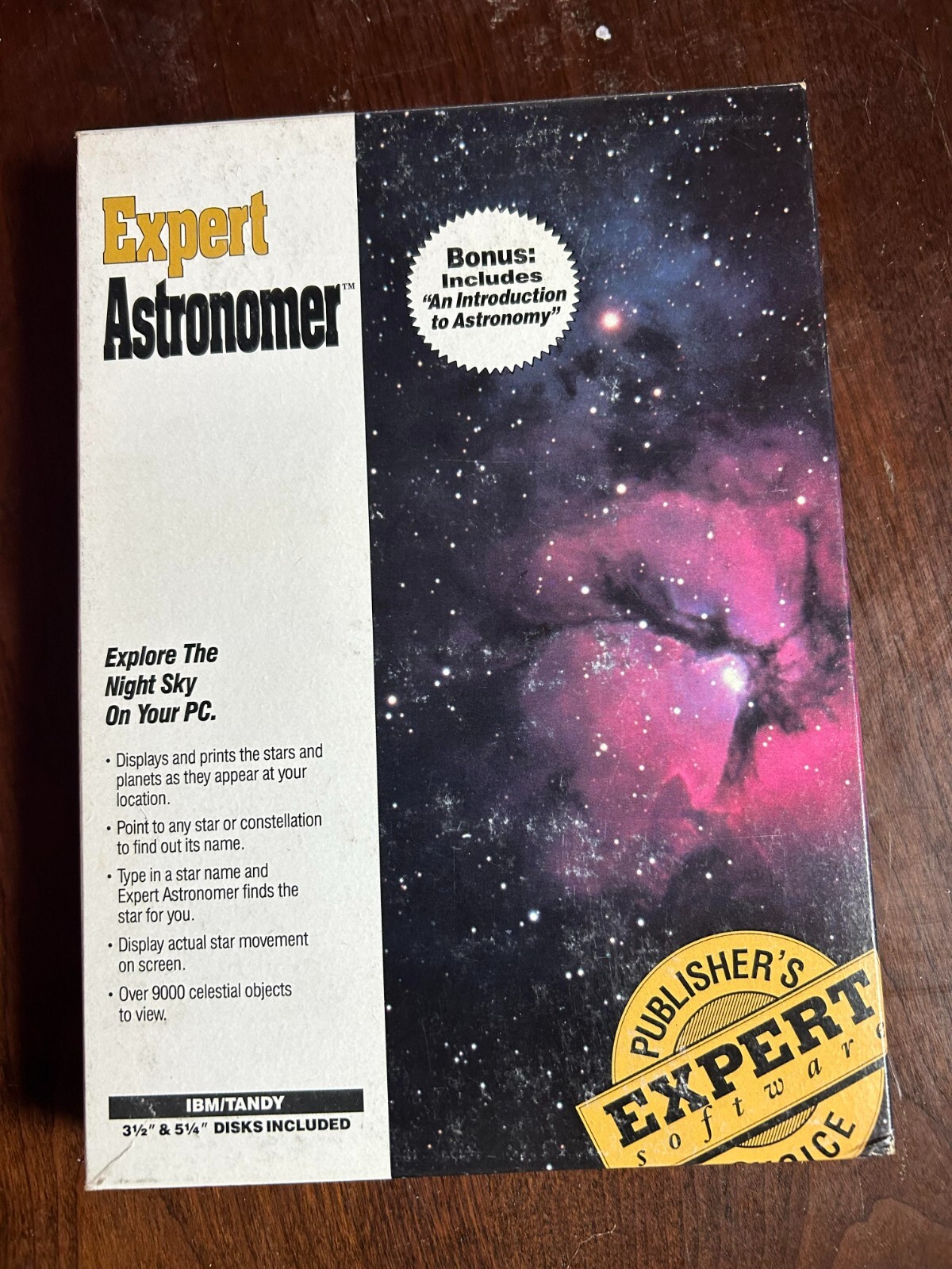 Expert Astronmery PC Software - 1991 - 5.25 and 3.5 Floppy - Big Box