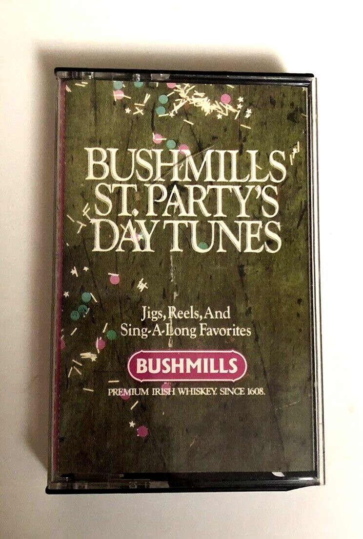 Bushmills St Party's Day Tunes Cassette Irish Whiskey St Patricks Jigs Reels VTG