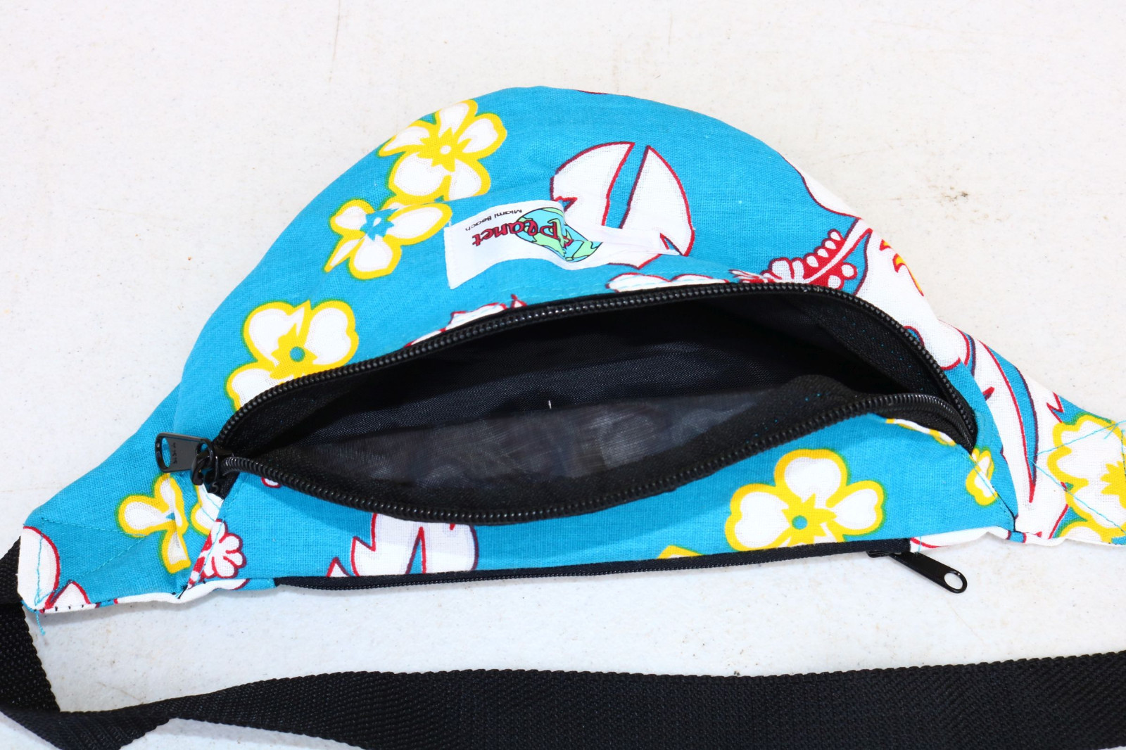 Bag PACK WAIST Fanny Belt Small Vintage Miami Beach Blue Yellow COSPLAY props XP