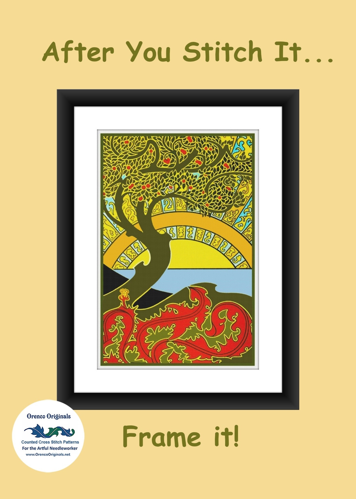 The Showgirl by ERTE, Romain de Tirtoff Counted Cross Stitch Pattern