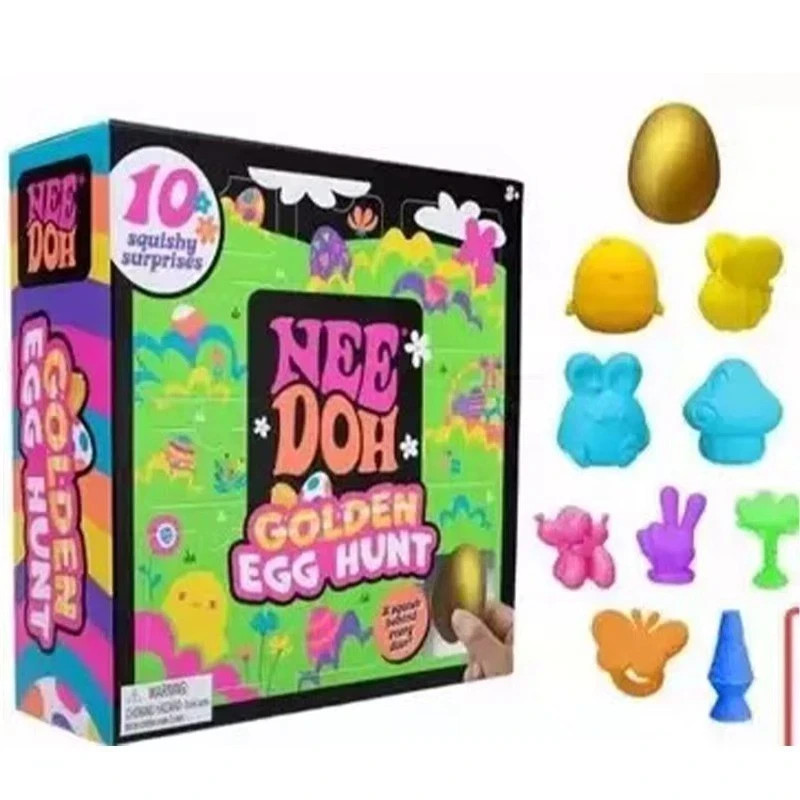 Golden Egg Hunt Squishy Blind Box Surprise Stress Relief Easter Gift for Kids
