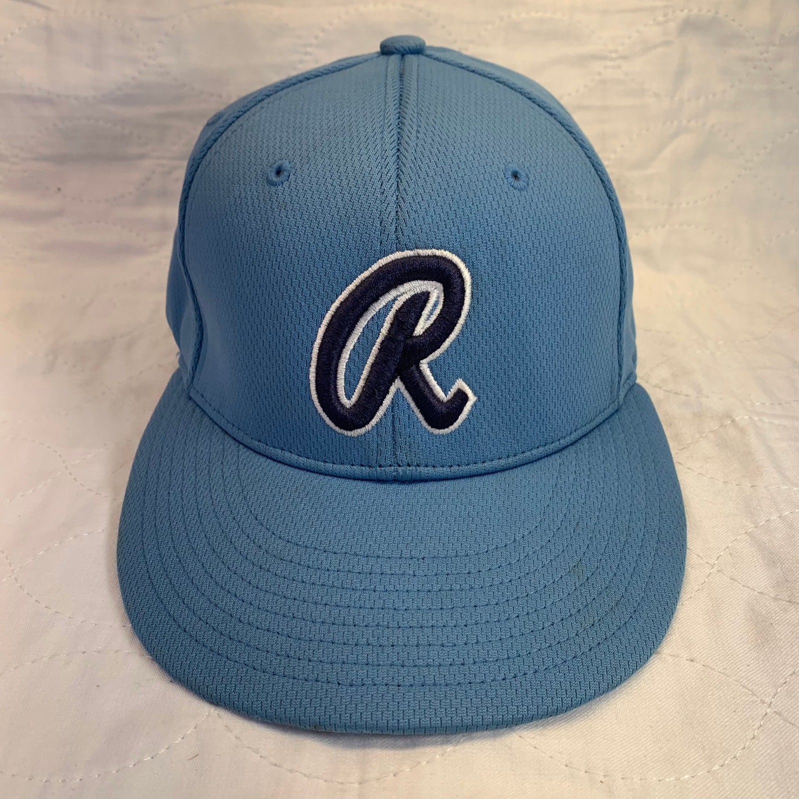 Powder Blue R Logo Baseball Cap Richardson PTS40 DRYVE Flexfit Team Hat