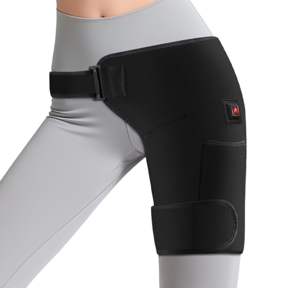 USB Heated Massage Waist Hip Support Brace Heating Pad for Sciatica Pain Relief