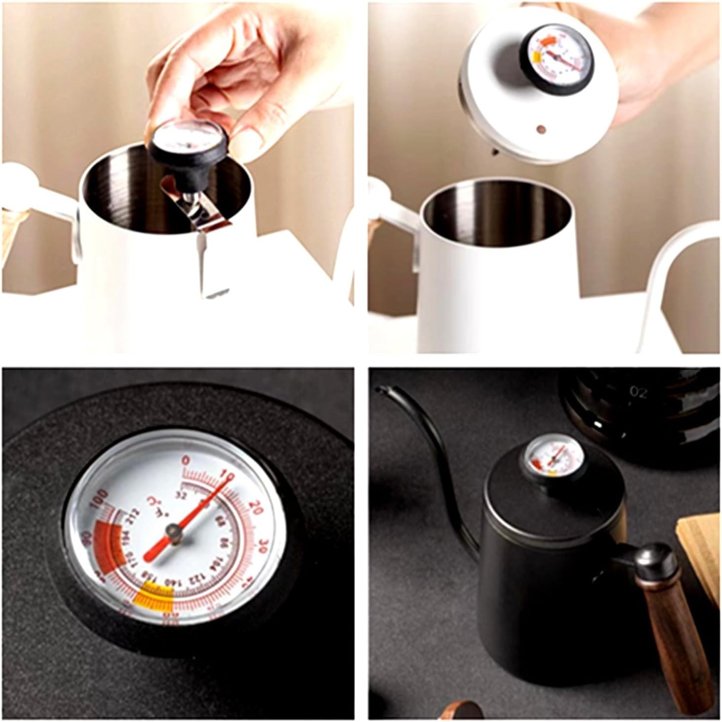 Milk Frothing Thermometer for Coffee Chocolate Cappuccino Frothy Milk Foam Stain