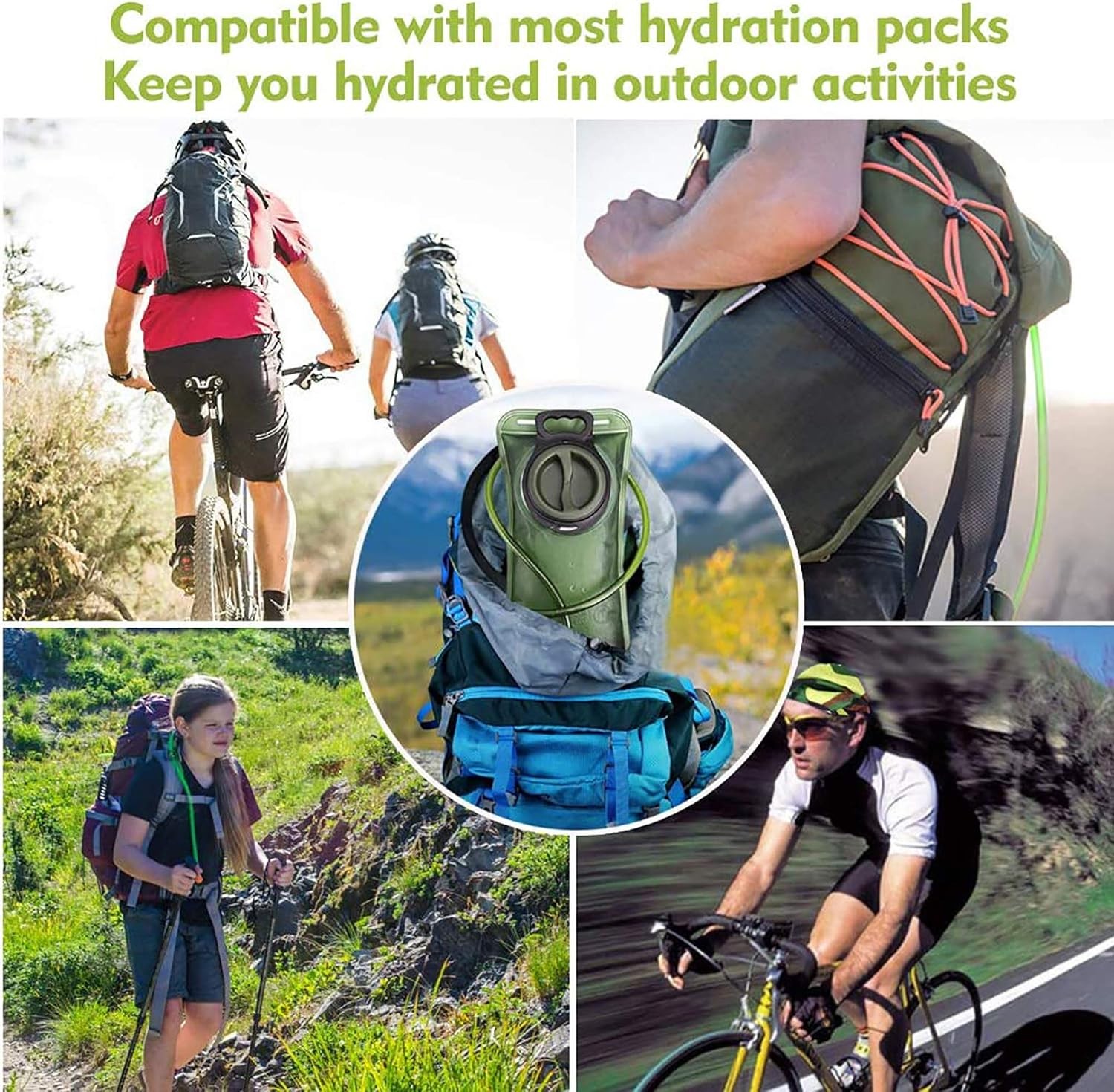 Hydration Bladder, 2L Water Bladder - Military Green