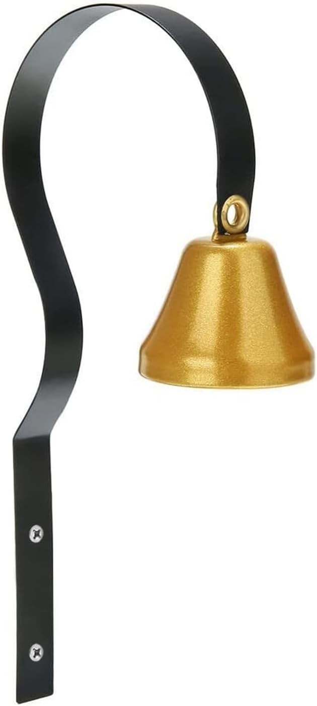 Retro Doorbell, Traditional Metal Shopkeepers Bell, Home Office Retail gold