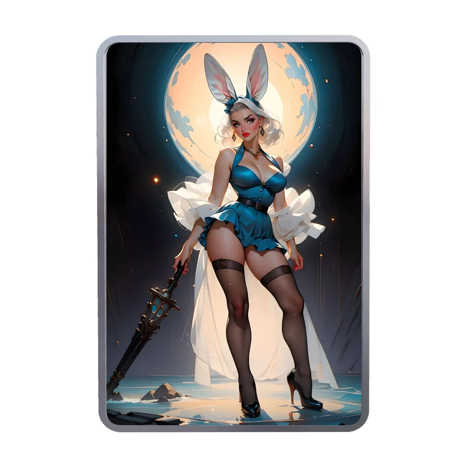 SEXY! 1 oz .999 Fine Silver Colorized Naughty Art Bar – Limited