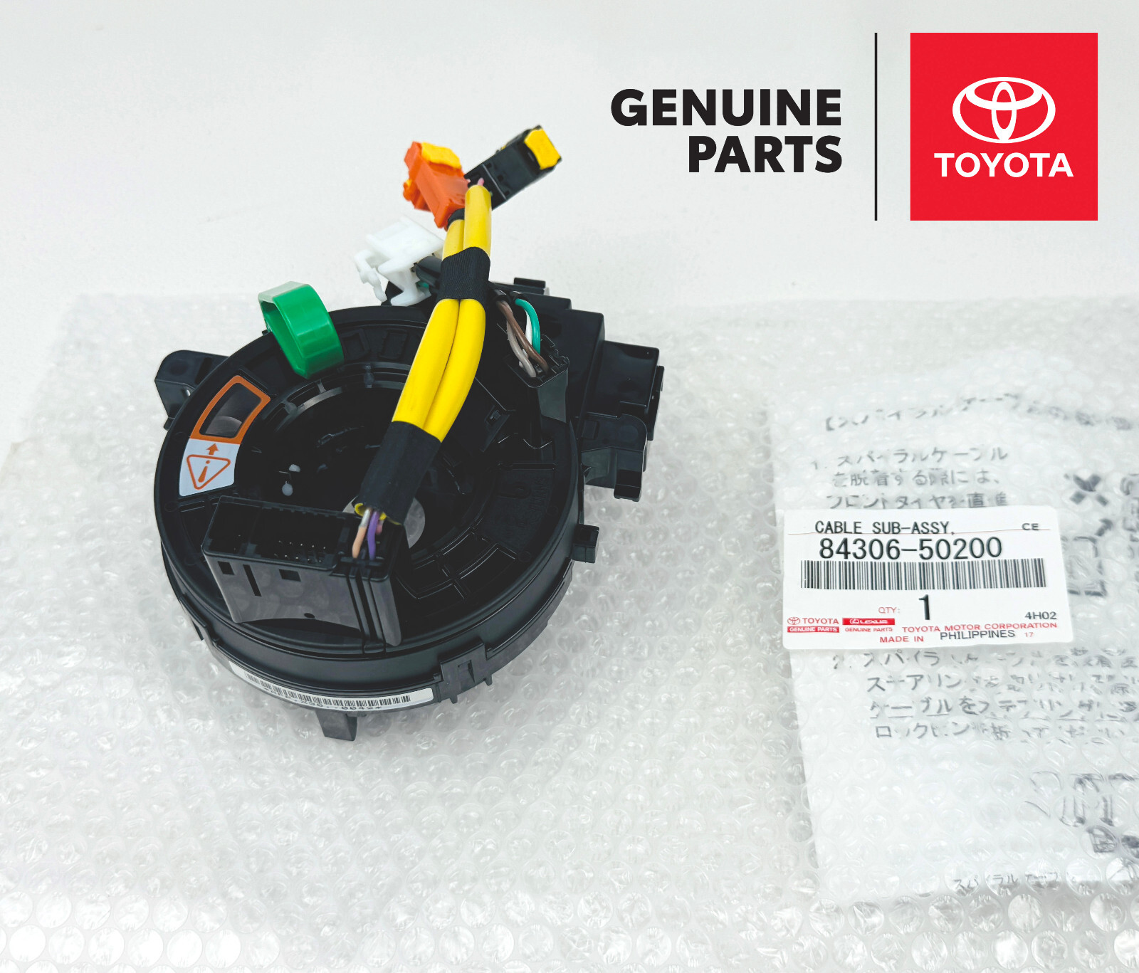 84306-50200 Lexus LS460 LS600h LX570 OEM Genuine Clock Spring Spiral Cable oem