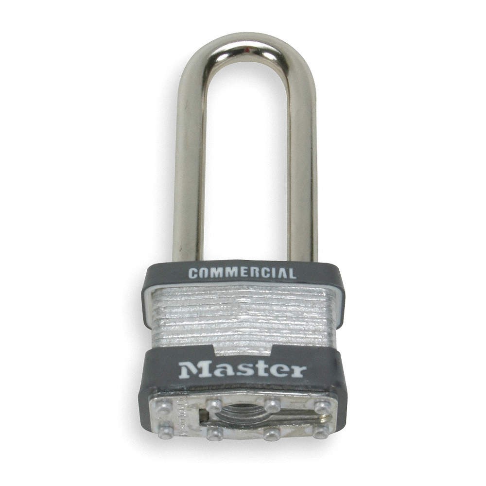 MASTER LOCK 21KALJ Keyed Padlock, 3/4 in,Rectangle,Silver 1U126
