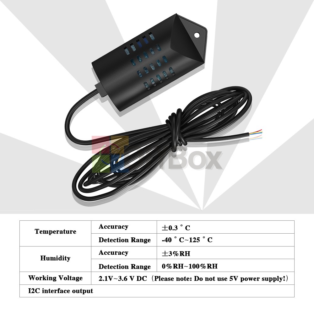 SHT20 Temperature Humidity Sensor Modbus Module RS485 High Precision Transmitter