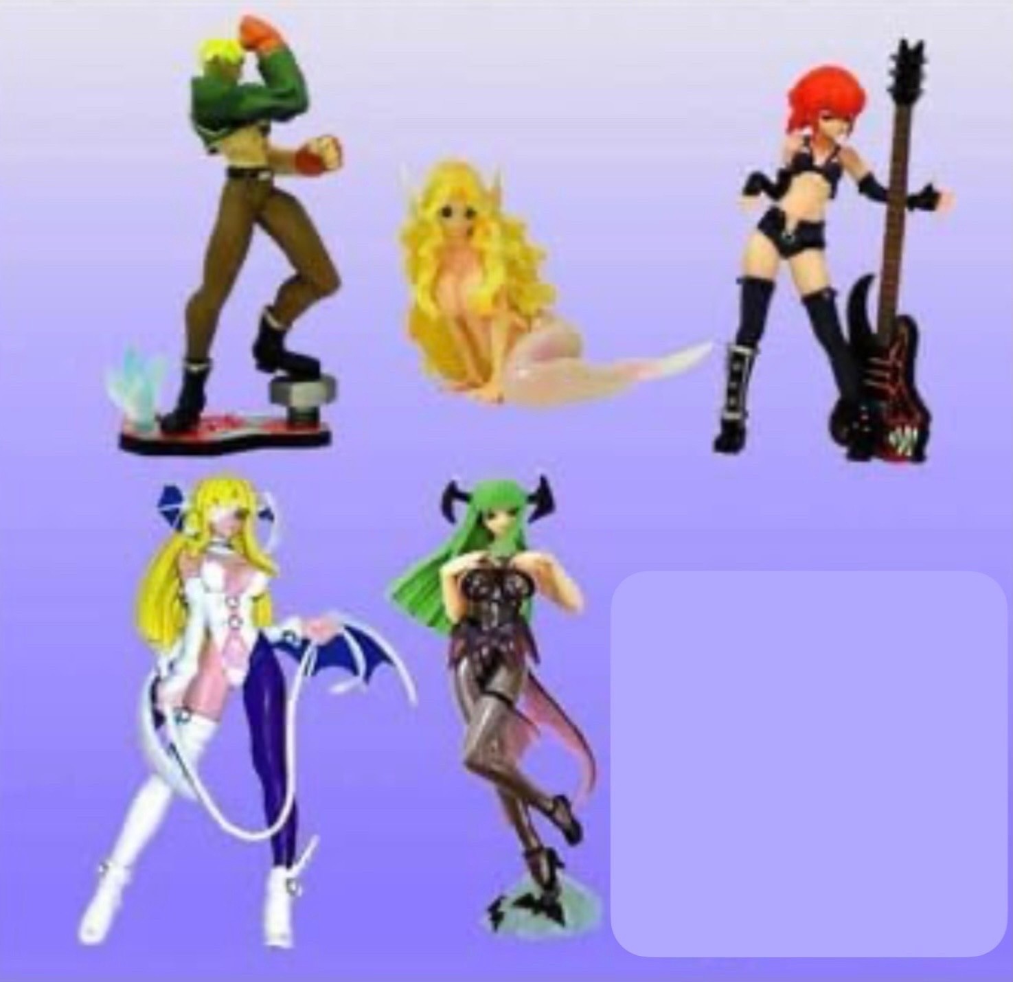 YUJIN SR VAMPIRE SAVIOR VER. 3.5 DARKSTALKERS lot of 5 GASHAPON Figure Japan
