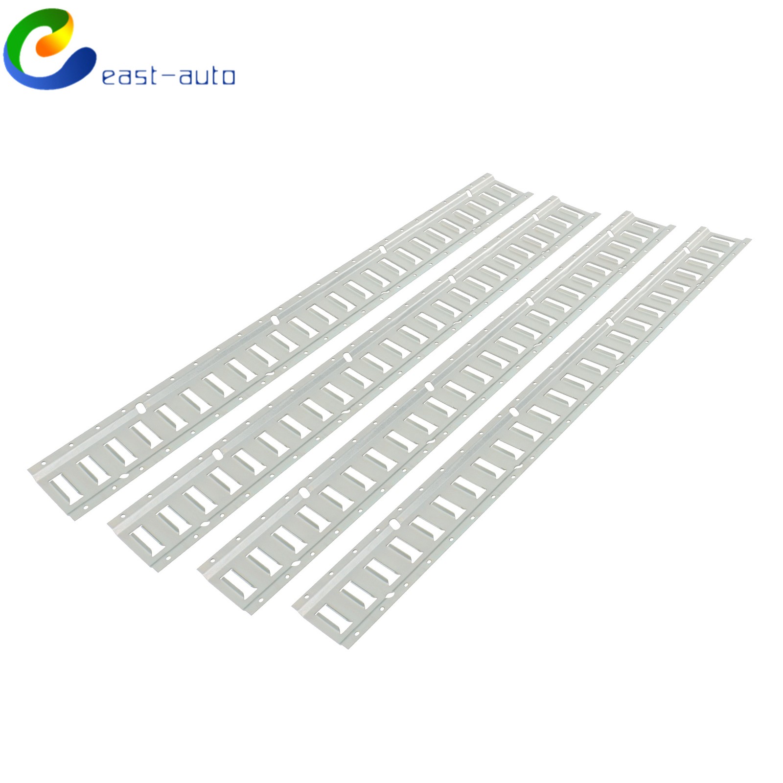 Galvanized Steel (4 Pack) 4' E Track Tie Down Rail Kit For Motorcycle Tie Downs