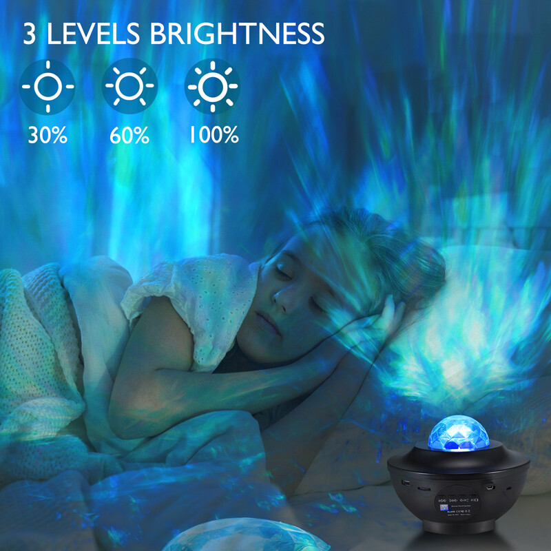 Projector Galaxy Starry Sky Night Light Ocean Star Party Speaker LED Lamp Remote