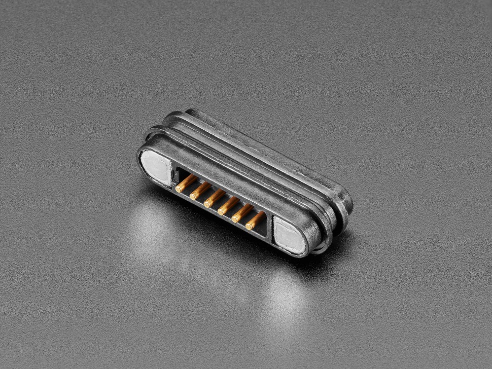 [ Adafruit ] DIY Magnetic Connector - Straight 6 Contact Pins - 2.2mm Pitch