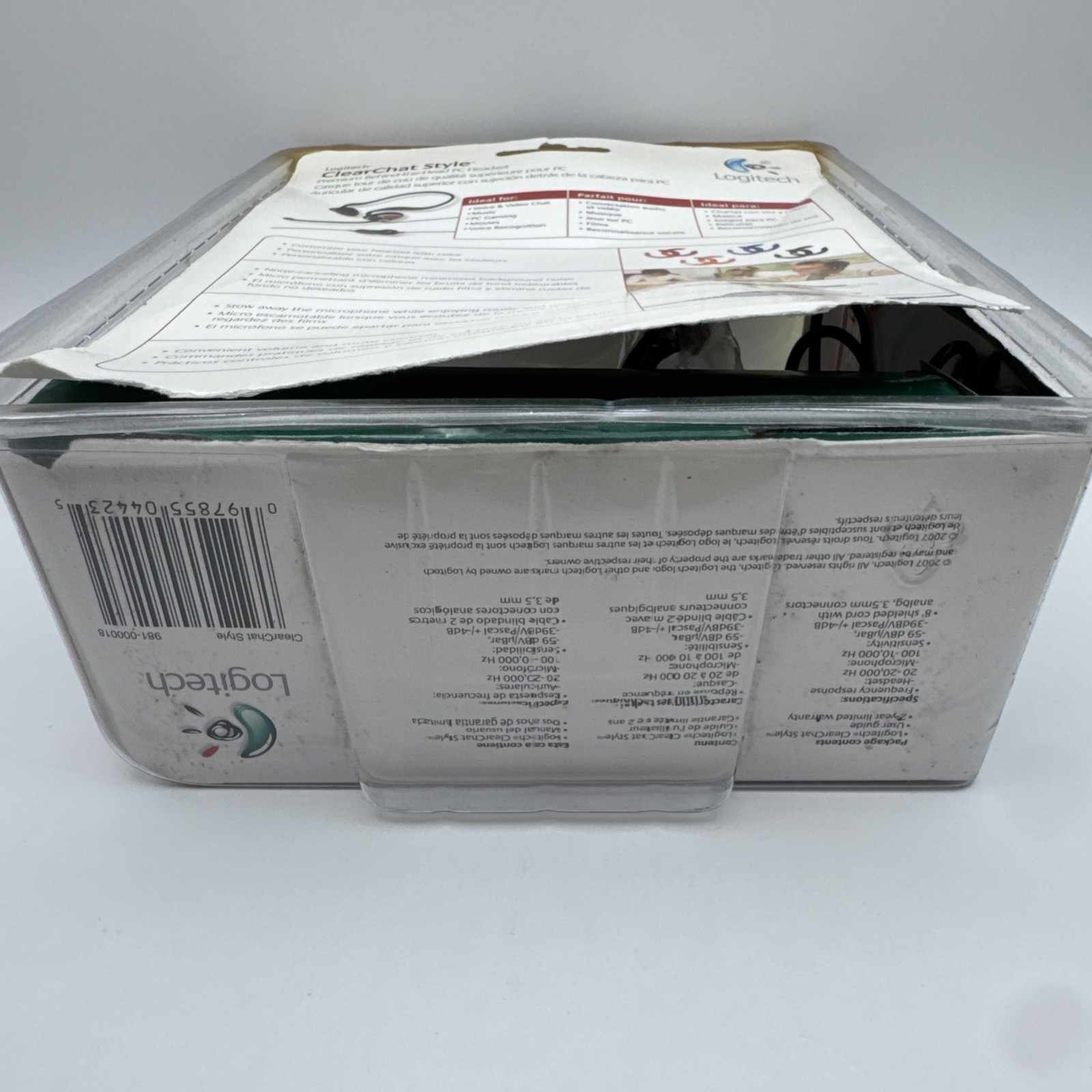 Logitech Stereo Headset ClearChat Style Premium PC Customize (DENTED BOX, READ)