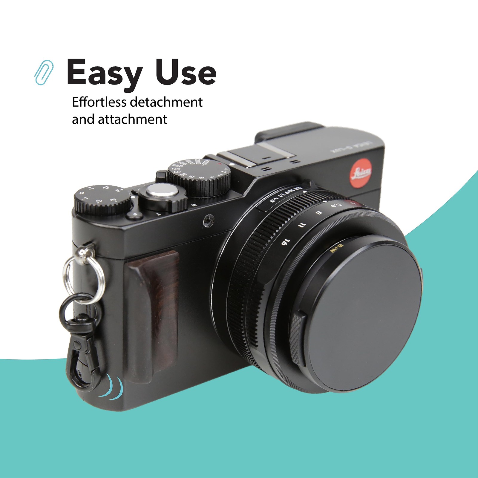 Foto&Tech Small Quick Release Adapter Clip for Camera with 1 Piece, Black